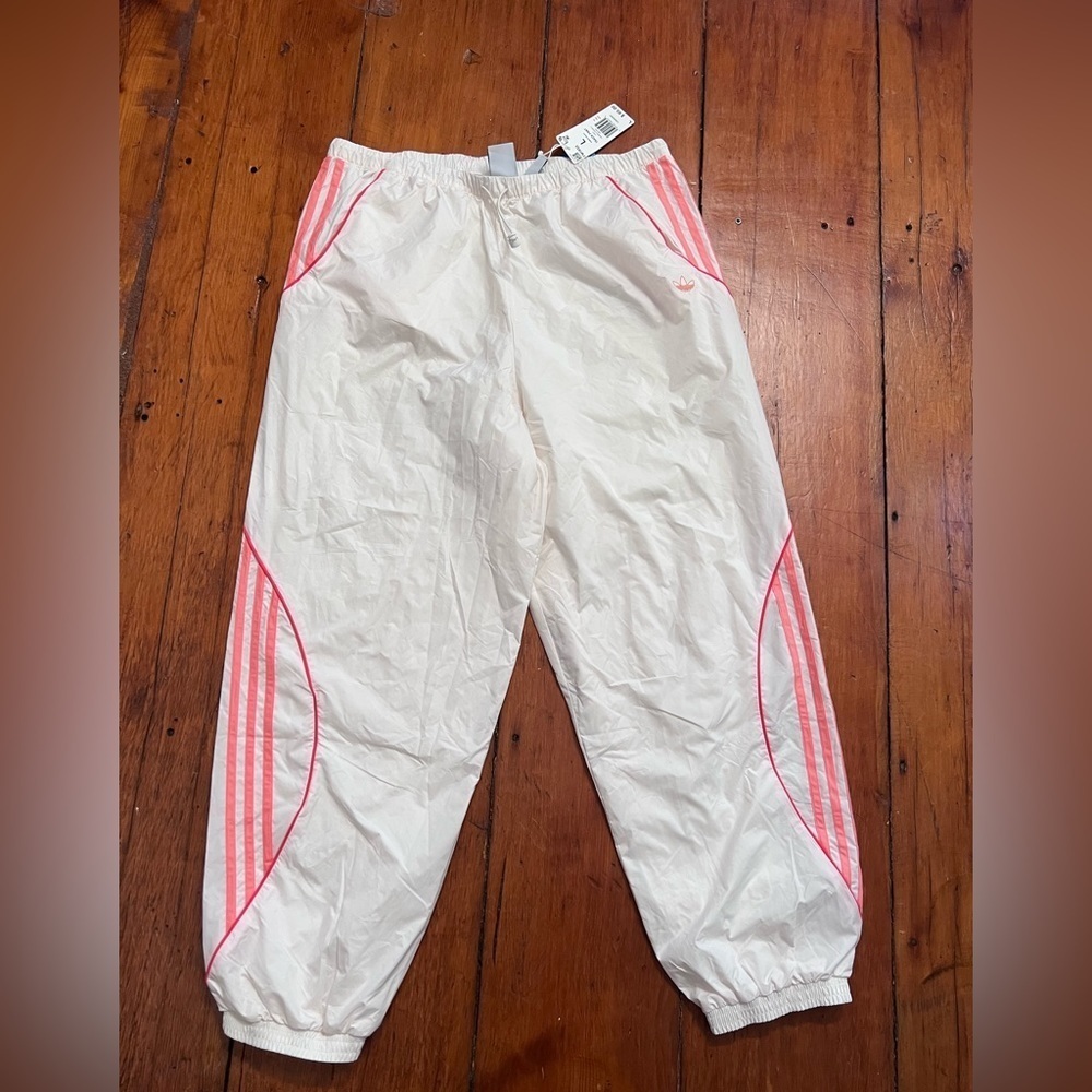 Adidas Originals Recycled Polyester Track Pants In Chalk White NWT - Picture 3 of 5